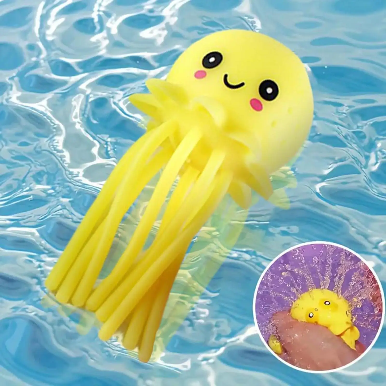 Water Balls 4-pieces Squeezable Jellyfish Shape Squirt Game Pool Toys Balls for Outdoor Beach Party Summer Outside Backyard Play
Water Balls 4-pieces Squeezable Jellyfish Shape Squirt Game Pool Toys Balls for Outdoor Beach Party Summer Outside Backyard Play