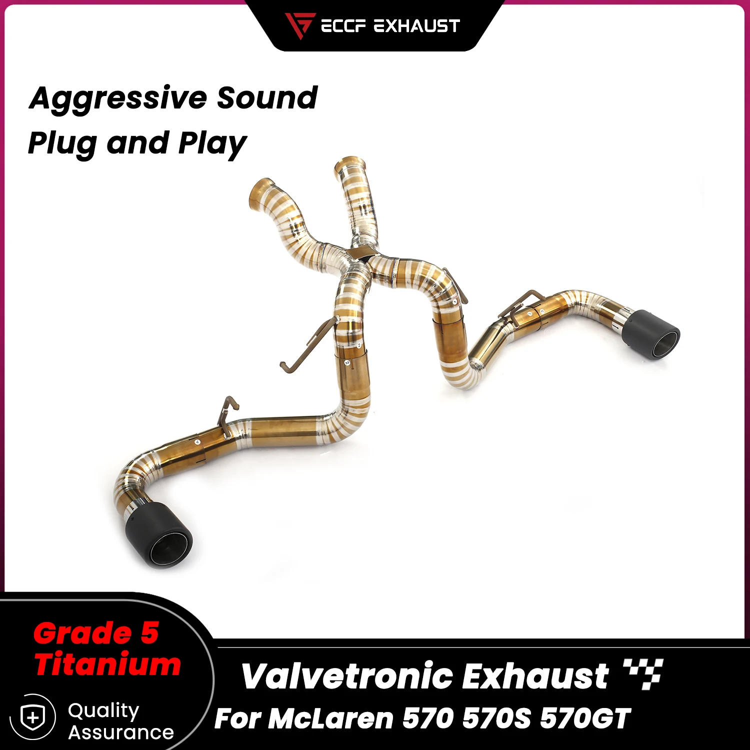 Sporty Straight-Through Titanium Catback Exhaust for McLaren 570 570S 570GT Aggressive Exhaust Sound Performance Upgrade
Sporty Straight-Through Titanium Catback Exhaust for McLaren 570 570S 570GT Aggressive Exhaust Sound Performance Upgrade