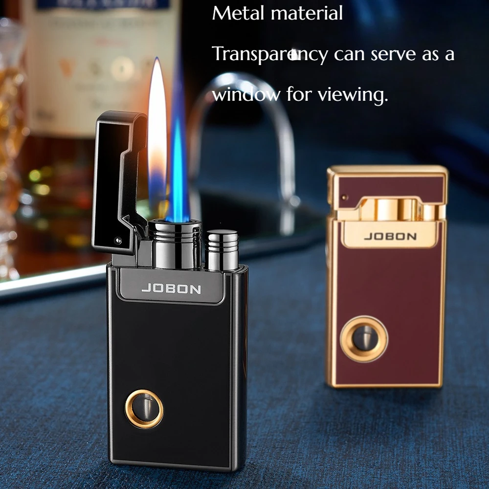 Double-fire Direct-acting Transparent Visible Gas Cylinder Lighter Inflation Windproof Cigarette Lighter cigarette accessories
Double-fire Direct-acting Transparent Visible Gas Cylinder Lighter Inflation Windproof Cigarette Lighter cigarette accessories