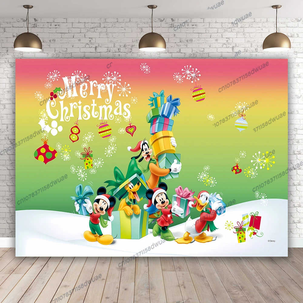 Minnie and Mickey Christmas Party Photo Background Party Photography Backdrop Cartoon Photography Backdrop
Minnie and Mickey Christmas Party Photo Background Party Photography Backdrop Cartoon Photography Backdrop
