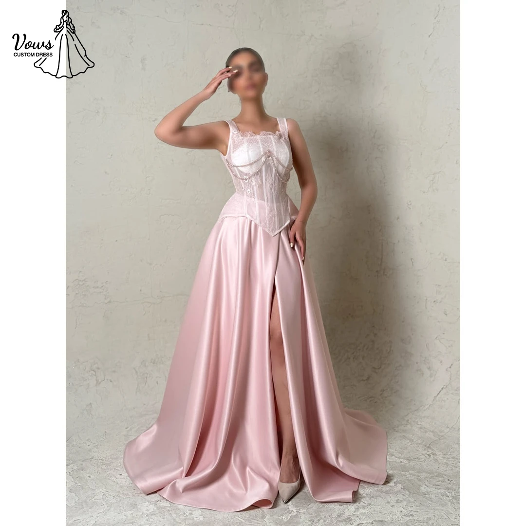 Vows Slit Prom Dresses 2026 Luxury Party Dresses for Special Occasions Customized Line A Lace Embroidery Women's Prom Dress
Vows Slit Prom Dresses 2026 Luxury Party Dresses for Special Occasions Customized Line A Lace Embroidery Women's Prom Dress