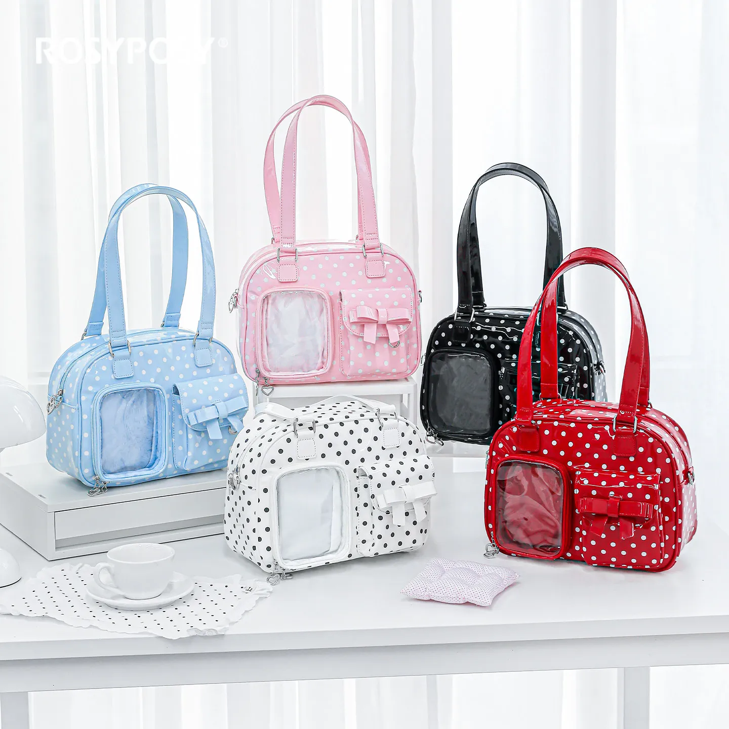 Polka Dot Kawaii Bag Hidden Double Layer Crossbody Bags Purse with Clear Window Suitable Fashion Doll Display Handbag
Polka Dot Kawaii Bag Hidden Double Layer Crossbody Bags Purse with Clear Window Suitable Fashion Doll Display Handbag