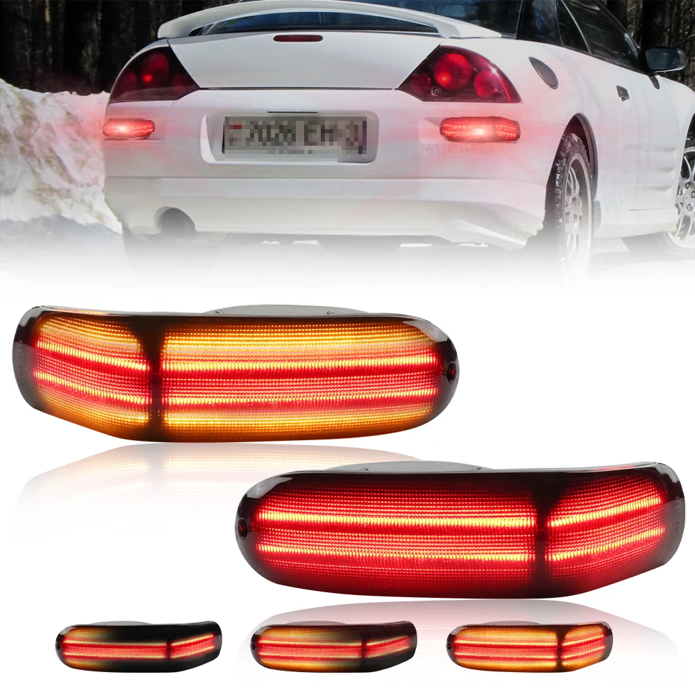 2Pcs For 2000 2001 2002 2003 2004 2005 Mitsubishi Eclipse Rear Bumper Turn Signal Light Brake Tail Light Side Marker Light W/LED
2Pcs For 2000 2001 2002 2003 2004 2005 Mitsubishi Eclipse Rear Bumper Turn Signal Light Brake Tail Light Side Marker Light W/LED