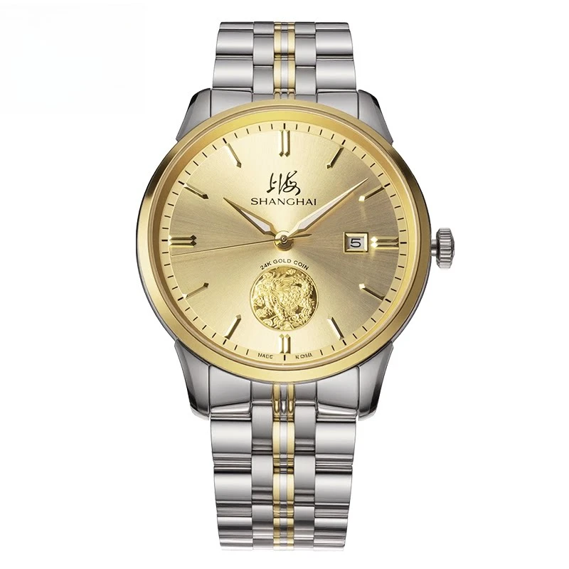 Shanghai Watch Men and Women Couples New Lotus Dragon Turtle Business Gold Watch Mechanical Watch S8885
Shanghai Watch Men and Women Couples New Lotus Dragon Turtle Business Gold Watch Mechanical Watch S8885