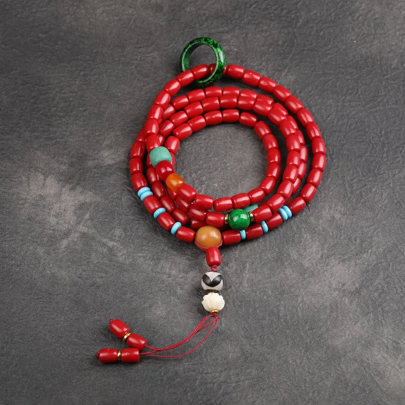 Imitation Coral Sea Handmade Style Prayer 108 Pieces Buddhist Beads Accessories Ornaments Handheld
Imitation Coral Sea Handmade Style Prayer 108 Pieces Buddhist Beads Accessories Ornaments Handheld