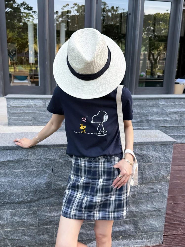 Monkey Studio Korean Sle Casual T-irt Blue White Embroidered Cartoon Skin-friendly Comfortable ort Sve Top
Monkey Studio Korean Sle Casual T-irt Blue White Embroidered Cartoon Skin-friendly Comfortable ort Sve Top