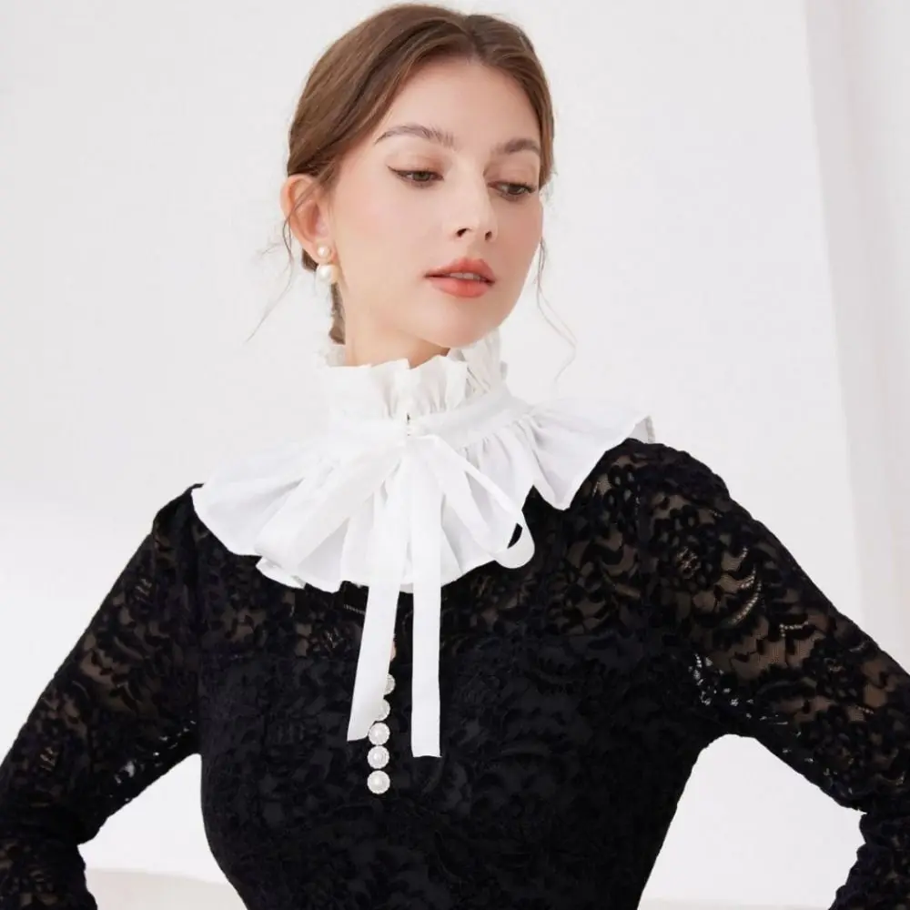 Новый хлопковый винтажный воротник-шарф с рюшами и кружевом, съемный, викторианский стиль, для женщин
Новый хлопковый винтажный воротник-шарф с рюшами и кружевом, съемный, викторианский стиль, для женщин