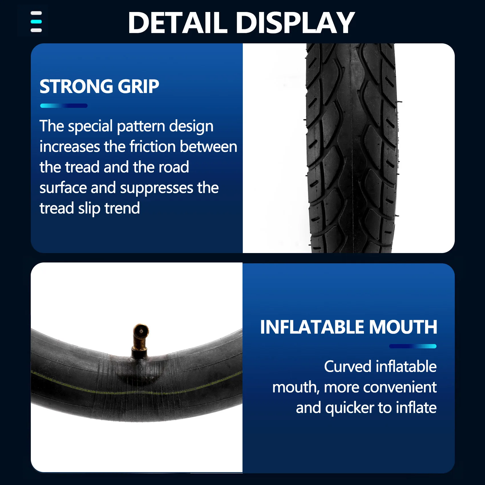 12 1/2X2 1/4 Battery Car Tire 57-203 Electric Wheelchair Inner And Outer Tire 62-203 Pneumatic Tire
12 1/2X2 1/4 Battery Car Tire 57-203 Electric Wheelchair Inner And Outer Tire 62-203 Pneumatic Tire