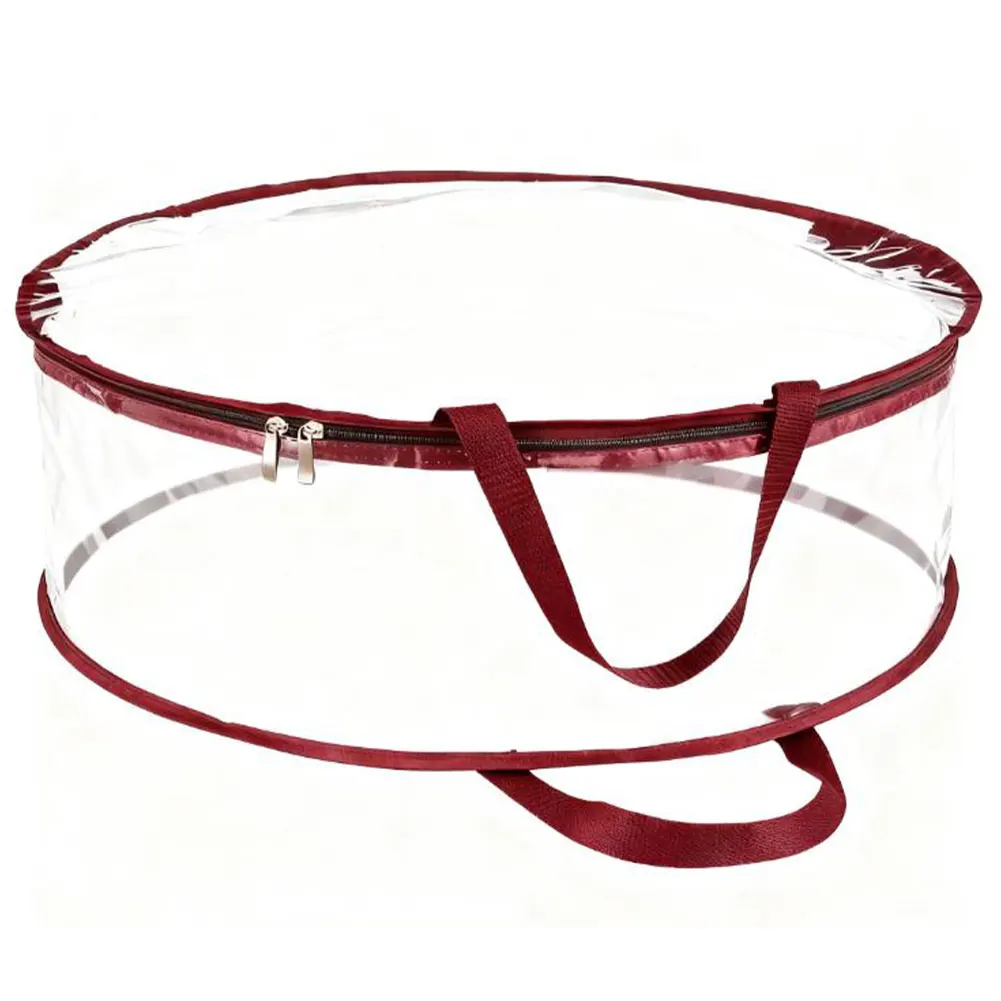 Сумка для хранения рождественских венков с прозрачными прочными ручками из ПВХ и застежкой для легкого доступа и защиты
Сумка для хранения рождественских венков с прозрачными прочными ручками из ПВХ и застежкой для легкого доступа и защиты