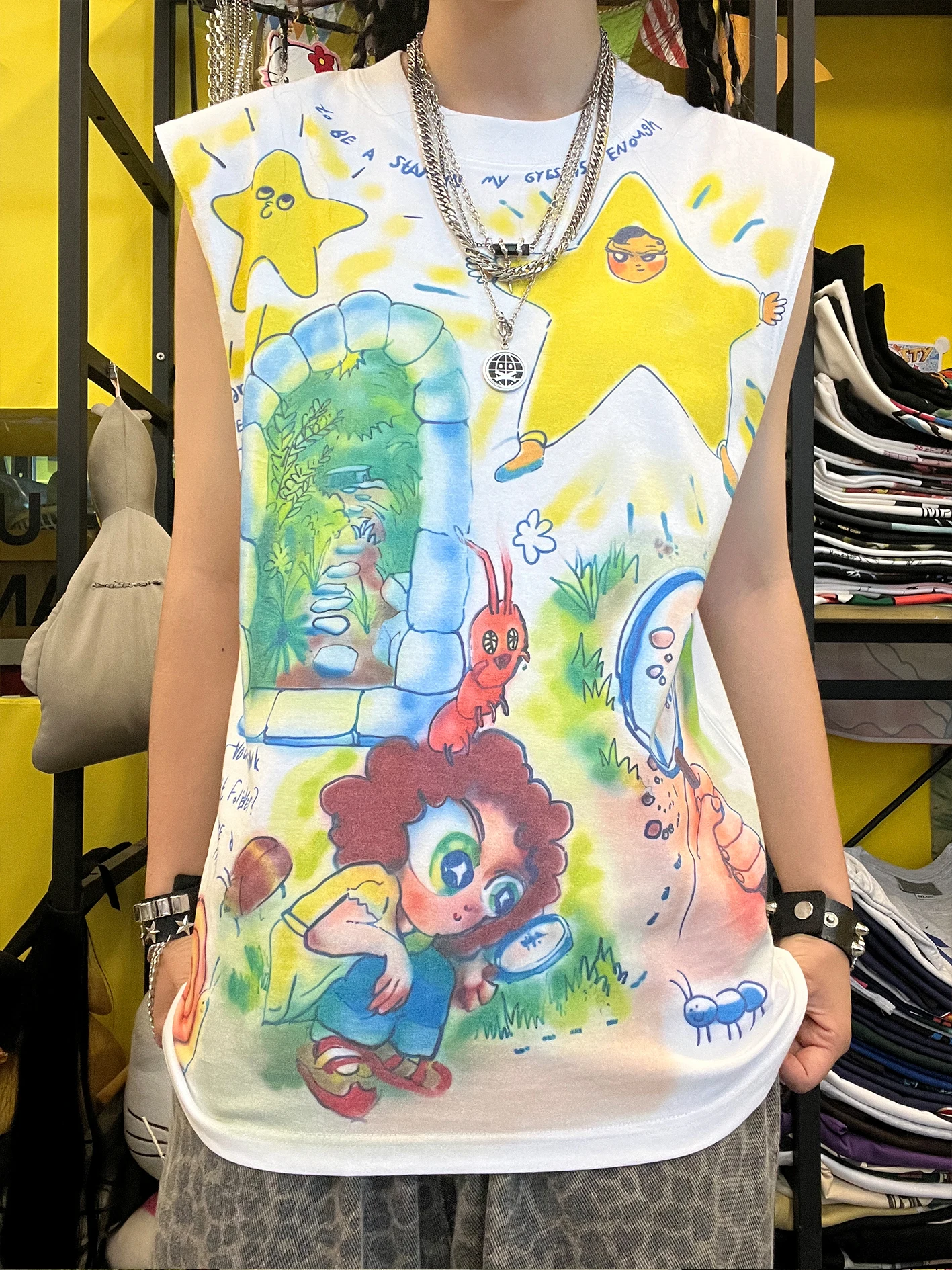 Heavier 260G Natural Landscape Design Gentle Style Sleeveless T-shirt College Style Wang Studio Handkerchief Accessory
Heavier 260G Natural Landscape Design Gentle Style Sleeveless T-shirt College Style Wang Studio Handkerchief Accessory