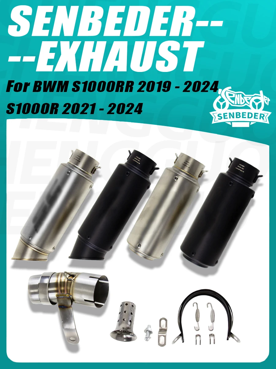 SENBEDER Racing Slip On Exhaust For BMW S1000RR 19-24 S1000R 21-24 304 Stainless Deep Sound Escape With Removable DB Killer
SENBEDER Racing Slip On Exhaust For BMW S1000RR 19-24 S1000R 21-24 304 Stainless Deep Sound Escape With Removable DB Killer