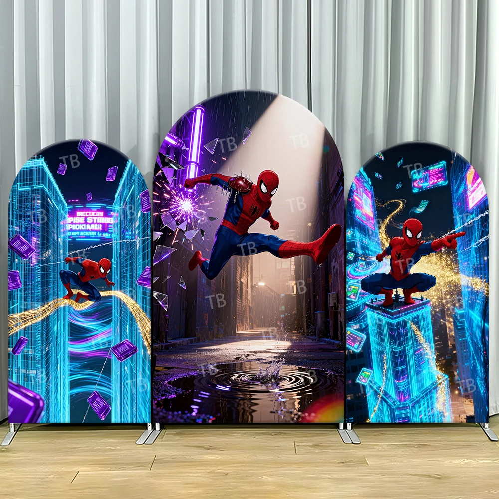 Spiderman Neon City Arch Backdrop Cover Cyberpunk Scene For Boys Birthday Party Superhero Cartoon Theme Photo Booth Decor Prop
Spiderman Neon City Arch Backdrop Cover Cyberpunk Scene For Boys Birthday Party Superhero Cartoon Theme Photo Booth Decor Prop