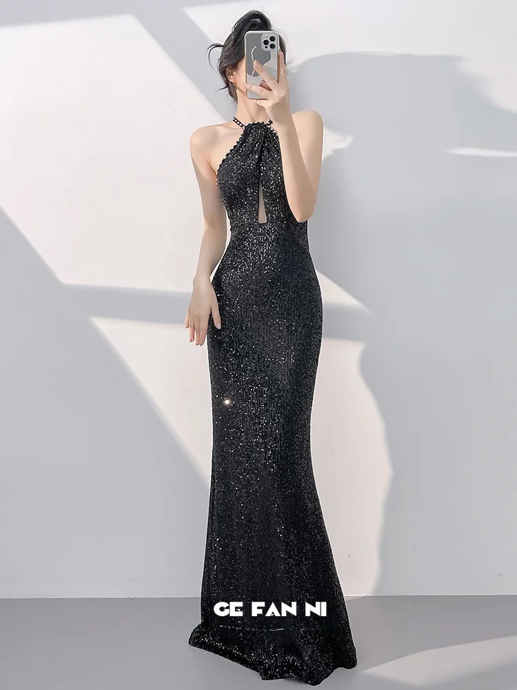 Вечернее платье Ele Bla для женщин, новинка 2026 года, уникальное, красивое, с пайетками, длинное, в корейском стиле, с завышенной талией
Вечернее платье Ele Bla для женщин, новинка 2026 года, уникальное, красивое, с пайетками, длинное, в корейском стиле, с завышенной талией