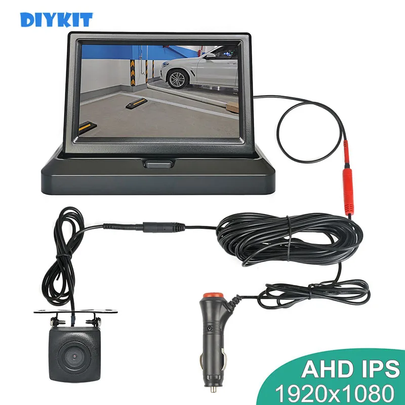 DIYKIT 1024x600 5-дюймовый AHD IPS складной автомобильный монитор 1080P Starlight ночного видения резервная автомобильная камера автомобильное зарядное устройство заднего вида
DIYKIT 1024x600 5-дюймовый AHD IPS складной автомобильный монитор 1080P Starlight ночного видения резервная автомобильная камера автомобильное зарядное устройство заднего вида