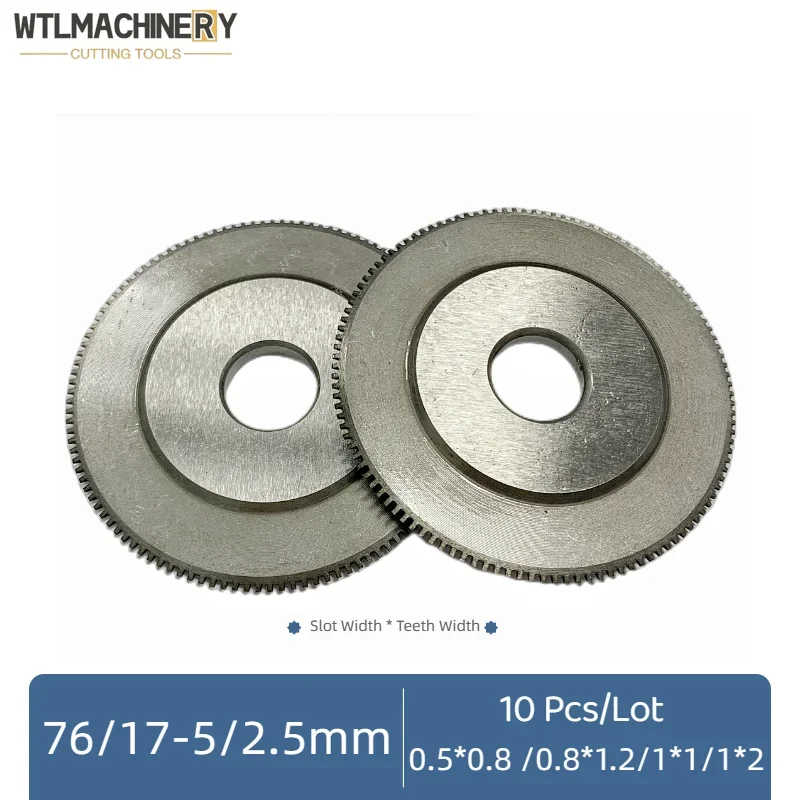 10Pcs Slitter Pneumatic Dotted Line Round Blade Dashed Circular Knife 76x17/5-2.5mm Slitting Creasing Machine
10Pcs Slitter Pneumatic Dotted Line Round Blade Dashed Circular Knife 76x17/5-2.5mm Slitting Creasing Machine