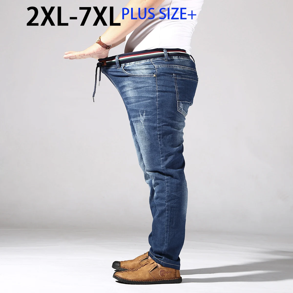 Plus Size Pants Business Men's Jeans 2Xl-6Xl Spring Summer Casual Straight Stretch Fashion Work Denim Trousers Male Clothing
Plus Size Pants Business Men's Jeans 2Xl-6Xl Spring Summer Casual Straight Stretch Fashion Work Denim Trousers Male Clothing