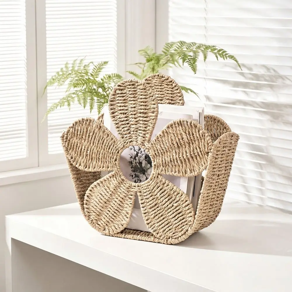 Paper Rope Magazine Storage Basket Large Capacity Nordic Style Handwoven Newspapers Holder Decorative Magazine Holder Bathroom
Paper Rope Magazine Storage Basket Large Capacity Nordic Style Handwoven Newspapers Holder Decorative Magazine Holder Bathroom