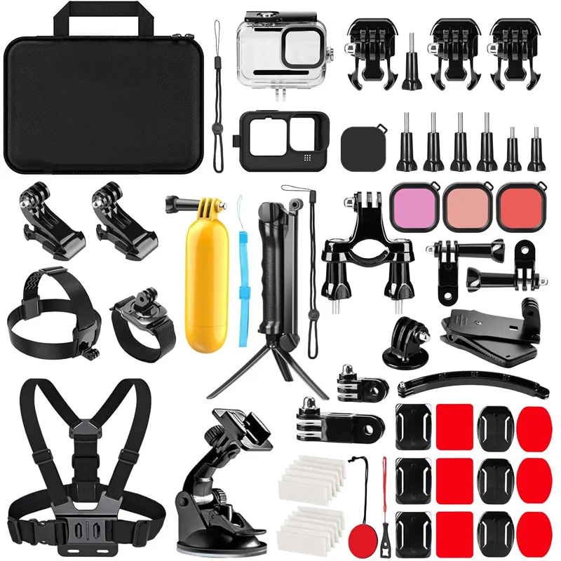 60 In 1 Action Camera Accessories Kit for DJI Osmo Action 6 5 pro 4/3 GoPro Hero 13 12 11/10 Insta360 AKASO Sjcam Action Camera
60 In 1 Action Camera Accessories Kit for DJI Osmo Action 6 5 pro 4/3 GoPro Hero 13 12 11/10 Insta360 AKASO Sjcam Action Camera
