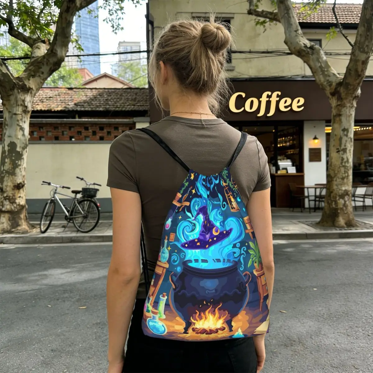 Crock Green Gas Halloween Day Of The Dead Backpacks Casual Drawstring Bags Sports Bag Book Bags for Travel Students
Crock Green Gas Halloween Day Of The Dead Backpacks Casual Drawstring Bags Sports Bag Book Bags for Travel Students