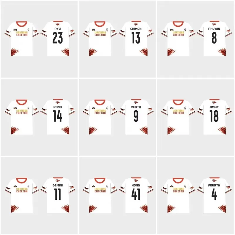 Gmmtv Starlympics, новая футболка с молнией и гепардом, 2026, белая спортивная футболка с круглым вырезом и коротким рукавом для членов команды, модная повседневная мужская и женская спортивная футболка
Gmmtv Starlympics, новая футболка с молнией и гепардом, 2026, белая спортивная футболка с круглым вырезом и коротким рукавом для членов команды, модная повседневная мужская и женская спортивная футболка