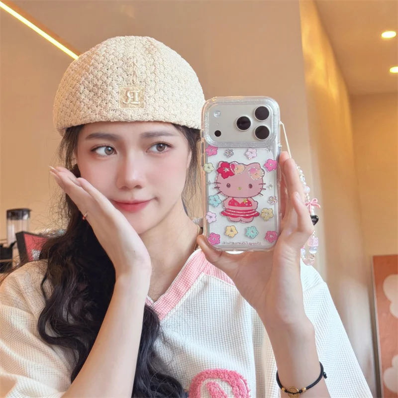 Hello Kitty Summer Print Phone Case Beaded Strap Shockproof Protective Cover Kawaii Orange Clear Case for iPhone 15 16 17 Pro Ma
Hello Kitty Summer Print Phone Case Beaded Strap Shockproof Protective Cover Kawaii Orange Clear Case for iPhone 15 16 17 Pro Ma