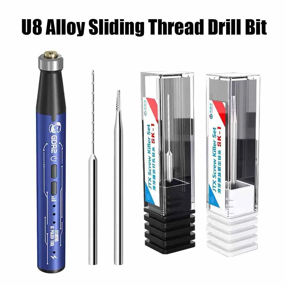 Пирсинг и скользящее сверло из сплава, используемое Lanrui U8 для удаления зачищенных винтов с резьбой, не повреждающих телефон в рамке
Пирсинг и скользящее сверло из сплава, используемое Lanrui U8 для удаления зачищенных винтов с резьбой, не повреждающих телефон в рамке