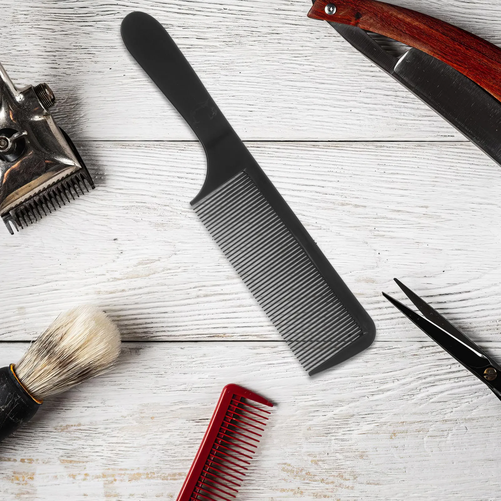 6Pcs Barber Paddle Combs Professional Hair Combs for Barbers Ergonomic Grip Curved Shape for Blending and Texturing
6Pcs Barber Paddle Combs Professional Hair Combs for Barbers Ergonomic Grip Curved Shape for Blending and Texturing