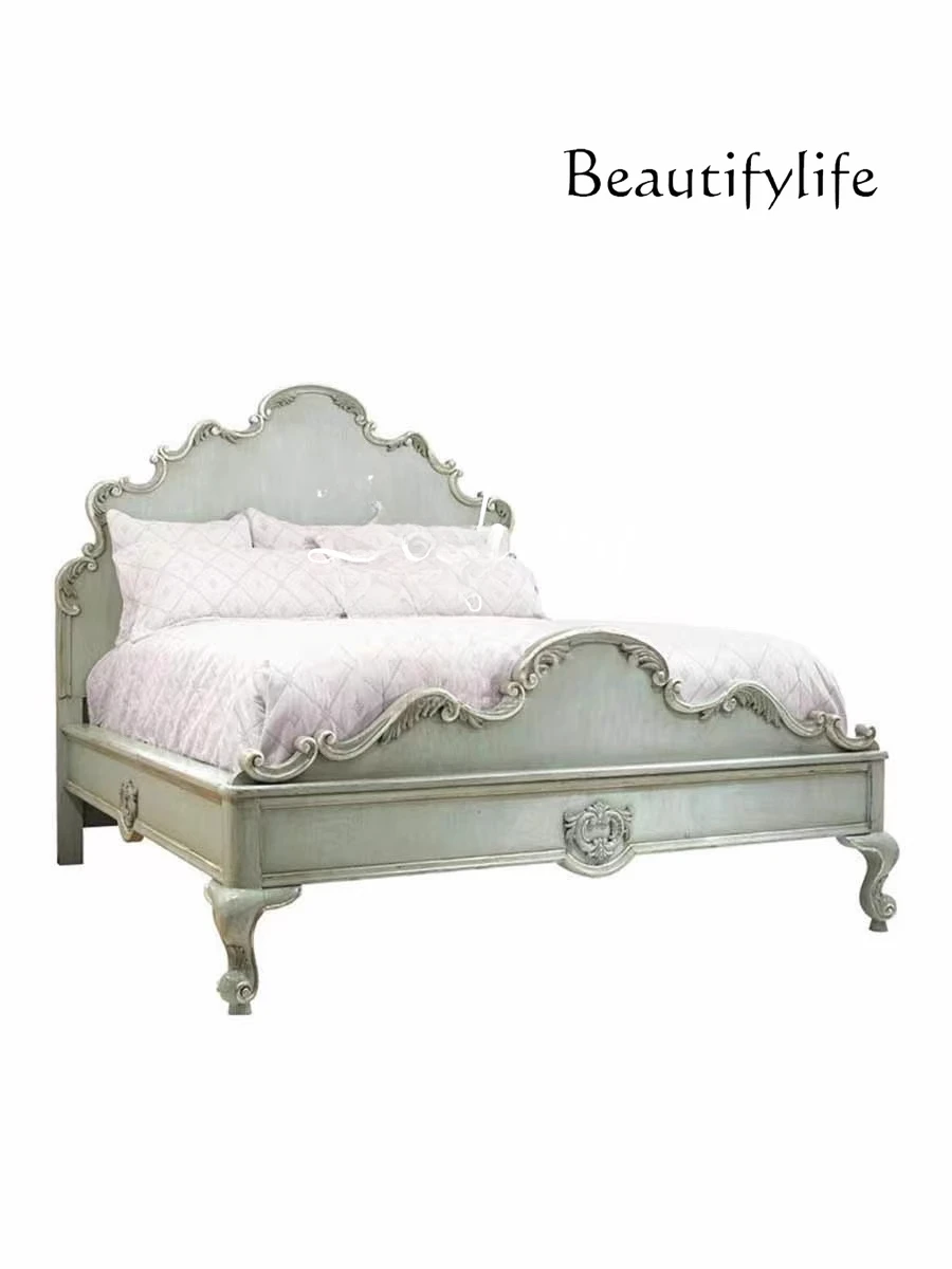 French retro solid wood carving flower bed European court high-end fashion master bedroom 1.8 meters double bed
French retro solid wood carving flower bed European court high-end fashion master bedroom 1.8 meters double bed