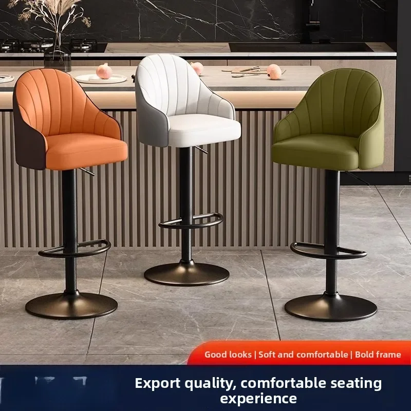 household goods Bar chair lift rotating high stool backrest bar stool front desk bar chair high stool
household goods Bar chair lift rotating high stool backrest bar stool front desk bar chair high stool