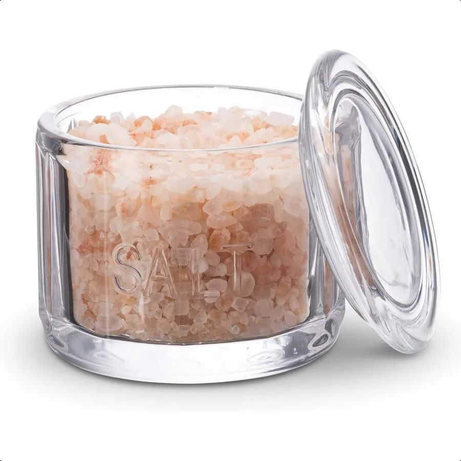 Glass Salt Cellar with Lid Embossed Pressed Glass Clear Storage Container for Coffee Sugar Spices and Candies Dishwasher Safe 1
Glass Salt Cellar with Lid Embossed Pressed Glass Clear Storage Container for Coffee Sugar Spices and Candies Dishwasher Safe 1
