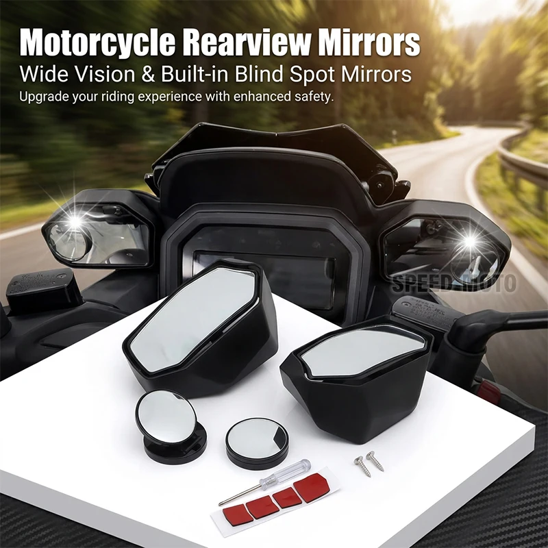 FOR YAMAHA XMAX 300 V3 Xmax300 2025 2026 Motorcycle Accessories Rear View Mirrors Integrated Convex Side Mirror X-MAX300
FOR YAMAHA XMAX 300 V3 Xmax300 2025 2026 Motorcycle Accessories Rear View Mirrors Integrated Convex Side Mirror X-MAX300