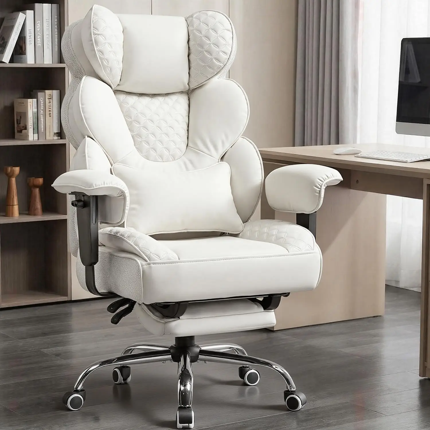 Big And Tall Office Chair With Footrest Heavy Duty Gaming Executive Chair 150° Reclining Adjustable Armrests
Big And Tall Office Chair With Footrest Heavy Duty Gaming Executive Chair 150° Reclining Adjustable Armrests