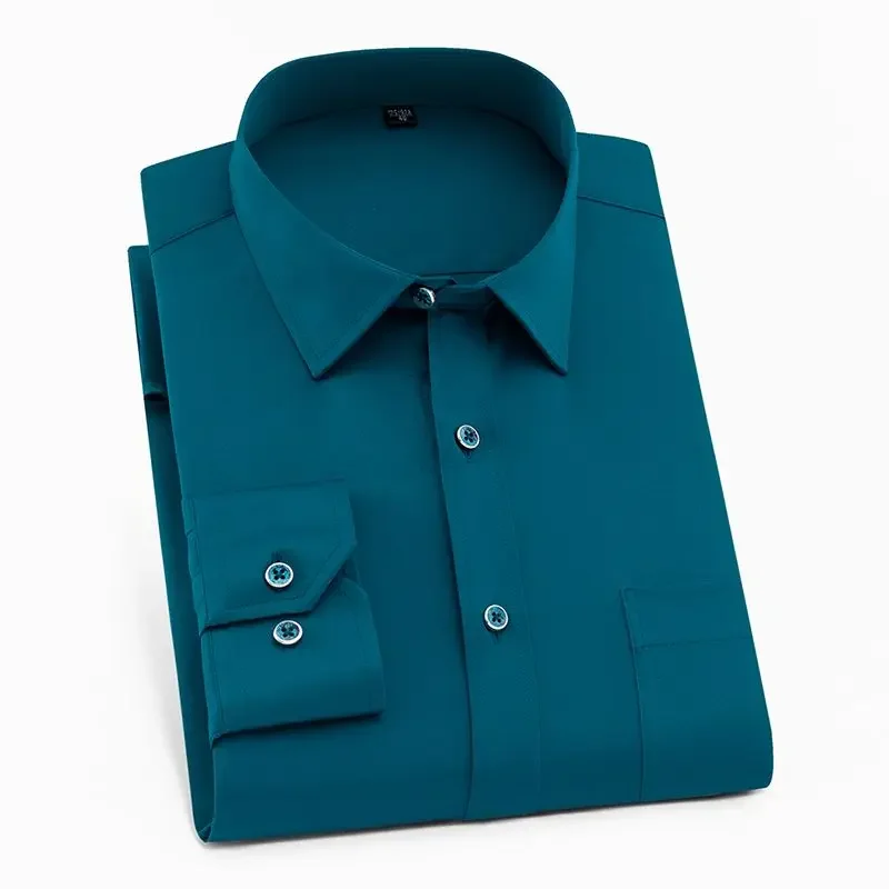 2023 Autumn New Solid Long Sleeve Dress Shirt Men Clothing Vintage Slim Fit Casual Formal Wear Office Male Blouse H138
2023 Autumn New Solid Long Sleeve Dress Shirt Men Clothing Vintage Slim Fit Casual Formal Wear Office Male Blouse H138