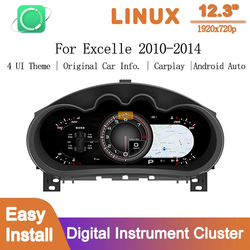 Buick Excelle 2010-2014 12.3" Digital Speedometer LCD Instrument Cluster with Carplay Android Link Car Dashboard Upgrade
Buick Excelle 2010-2014 12.3" Digital Speedometer LCD Instrument Cluster with Carplay Android Link Car Dashboard Upgrade