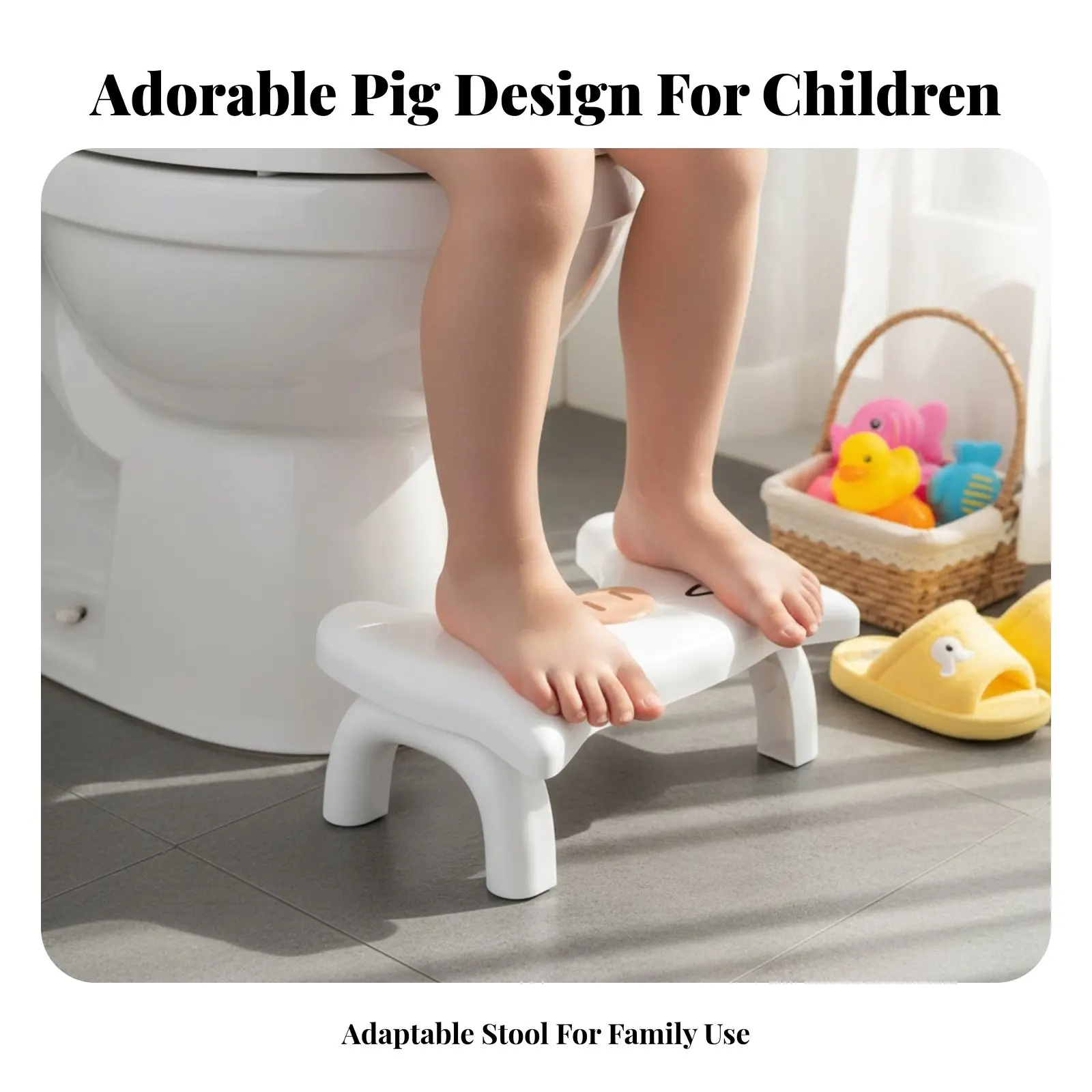 Складная подставка для ног в форме свиньи, компактная, с местом для хранения, складной табурет для туалета, портативный, прочный и безопасный для семьи, для ванной комнаты
Складная подставка для ног в форме свиньи, компактная, с местом для хранения, складной табурет для туалета, портативный, прочный и безопасный для семьи, для ванной комнаты