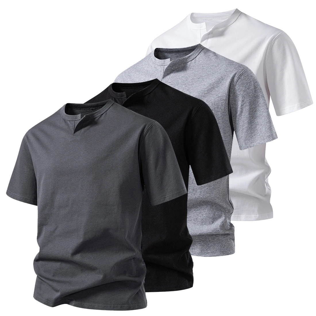 Men Summer T-shirts Short Sleeve Tops Casual Tees Shirts V Neck Collar Solid Cotton T Shirt Tshirts T05
Men Summer T-shirts Short Sleeve Tops Casual Tees Shirts V Neck Collar Solid Cotton T Shirt Tshirts T05