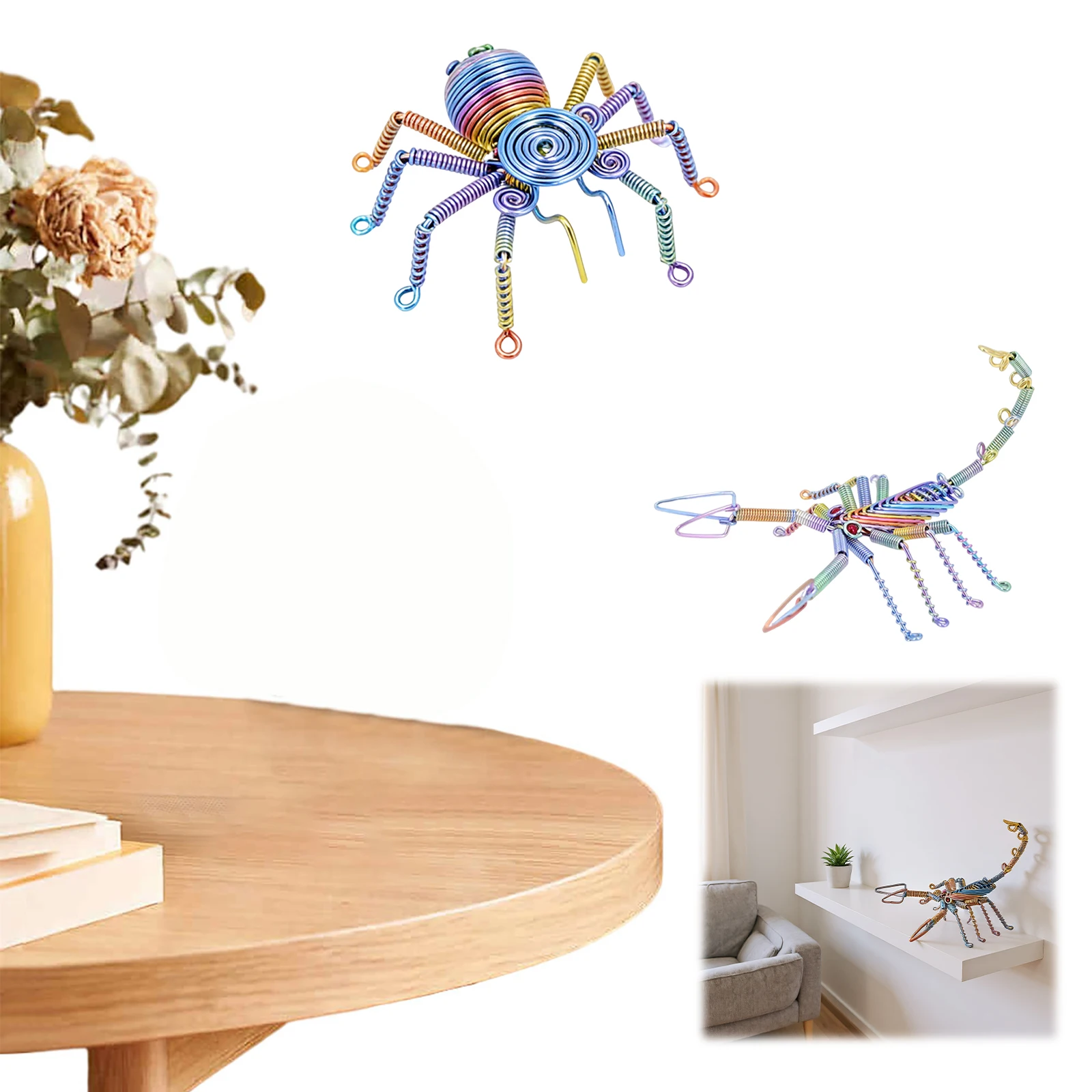Handcrafted Little Spider Model with Moving Legsing Legs Insect Model Desktop Ornament Scary Creative Home Decor & Metal Craft
Handcrafted Little Spider Model with Moving Legsing Legs Insect Model Desktop Ornament Scary Creative Home Decor & Metal Craft