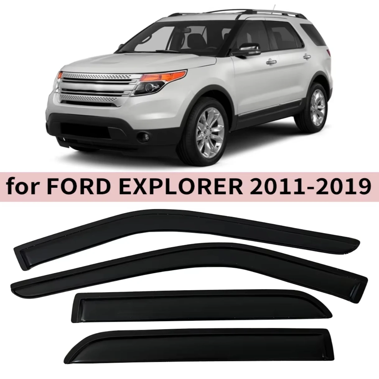 Window Visor for Ford EXPLORER 2011 2012 2013 2014 2015 2016 2017 2018 2019 Weathershied Door Visor Wind Sun Rain Guards Side
Window Visor for Ford EXPLORER 2011 2012 2013 2014 2015 2016 2017 2018 2019 Weathershied Door Visor Wind Sun Rain Guards Side
