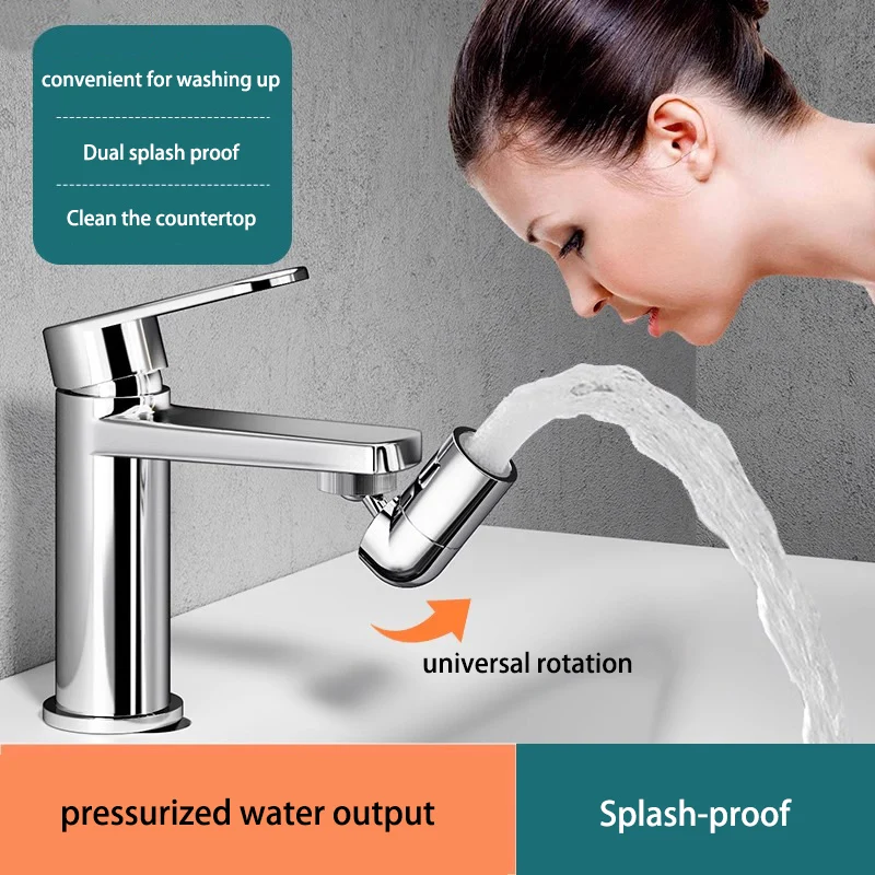 Bathroom Two-speed Washbasin Faucet Extender Anti-splash Household Pressurized Universal Rotating Universal Bubbler
Bathroom Two-speed Washbasin Faucet Extender Anti-splash Household Pressurized Universal Rotating Universal Bubbler