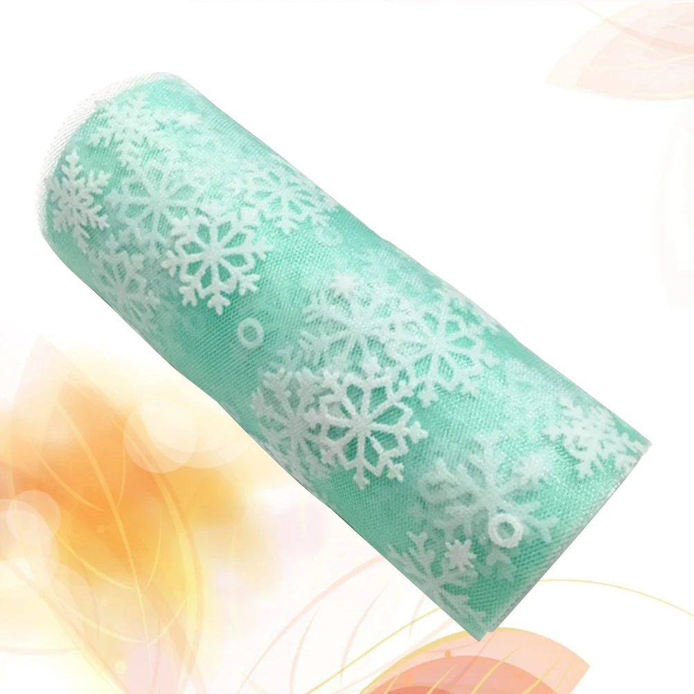 Snowflake Tulle Rolls Tulle Yarn Decorations Festoon White Winter Wreath Polyester DIY Craft Wedding Party 
Snowflake Tulle Rolls Tulle Yarn Decorations Festoon White Winter Wreath Polyester DIY Craft Wedding Party