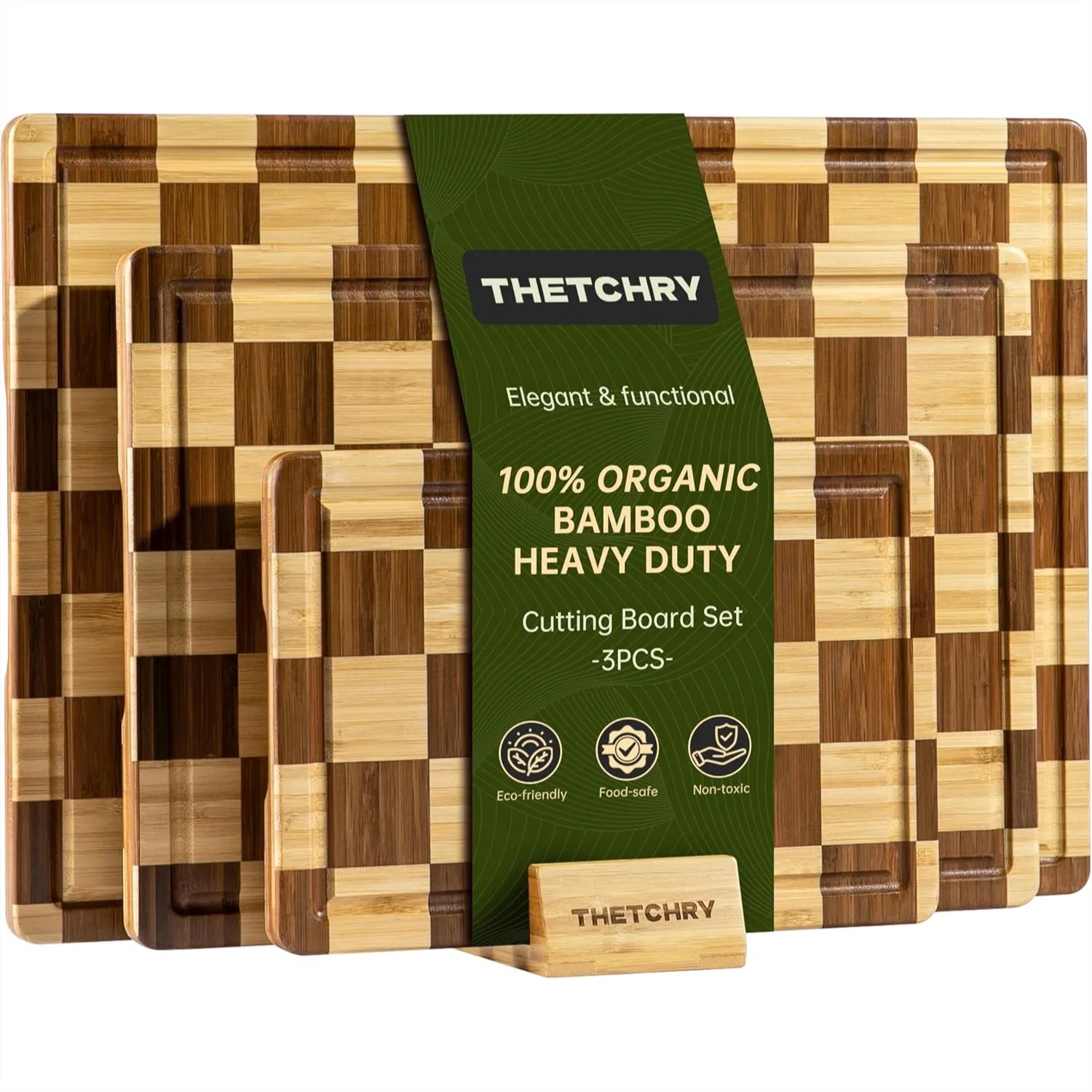 Bamboo Cutting Board Set, 3-Piece Wooden Charcuterie Boards with Juice Groove, Non Slip Chopping Board for Meat Fruit Cheese
Bamboo Cutting Board Set, 3-Piece Wooden Charcuterie Boards with Juice Groove, Non Slip Chopping Board for Meat Fruit Cheese