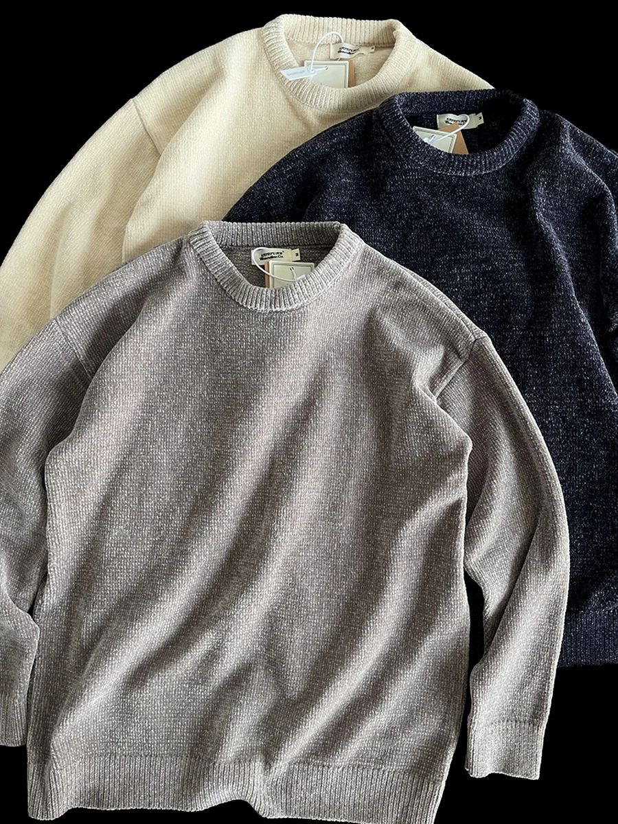 American Sle Thi Yarn Knitted round Ne Sweater Casual Loose Fit Autumn Winter Warm Polyester Fiber Long Sve T-irt
American Sle Thi Yarn Knitted round Ne Sweater Casual Loose Fit Autumn Winter Warm Polyester Fiber Long Sve T-irt