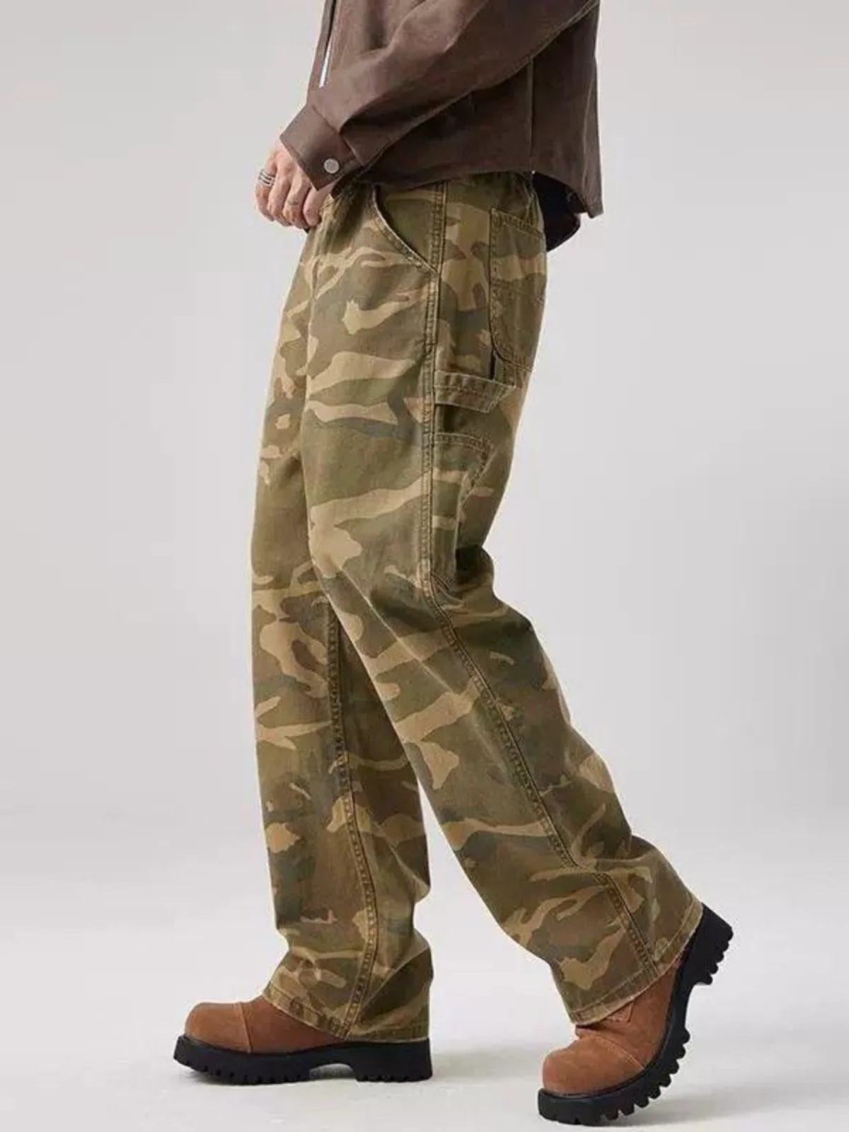 Retro Camouflage Workwear Jeans Loose Straight Casual Men's High Street Fashionable Long Trousers Youth Wear Resistant Stretch
Retro Camouflage Workwear Jeans Loose Straight Casual Men's High Street Fashionable Long Trousers Youth Wear Resistant Stretch