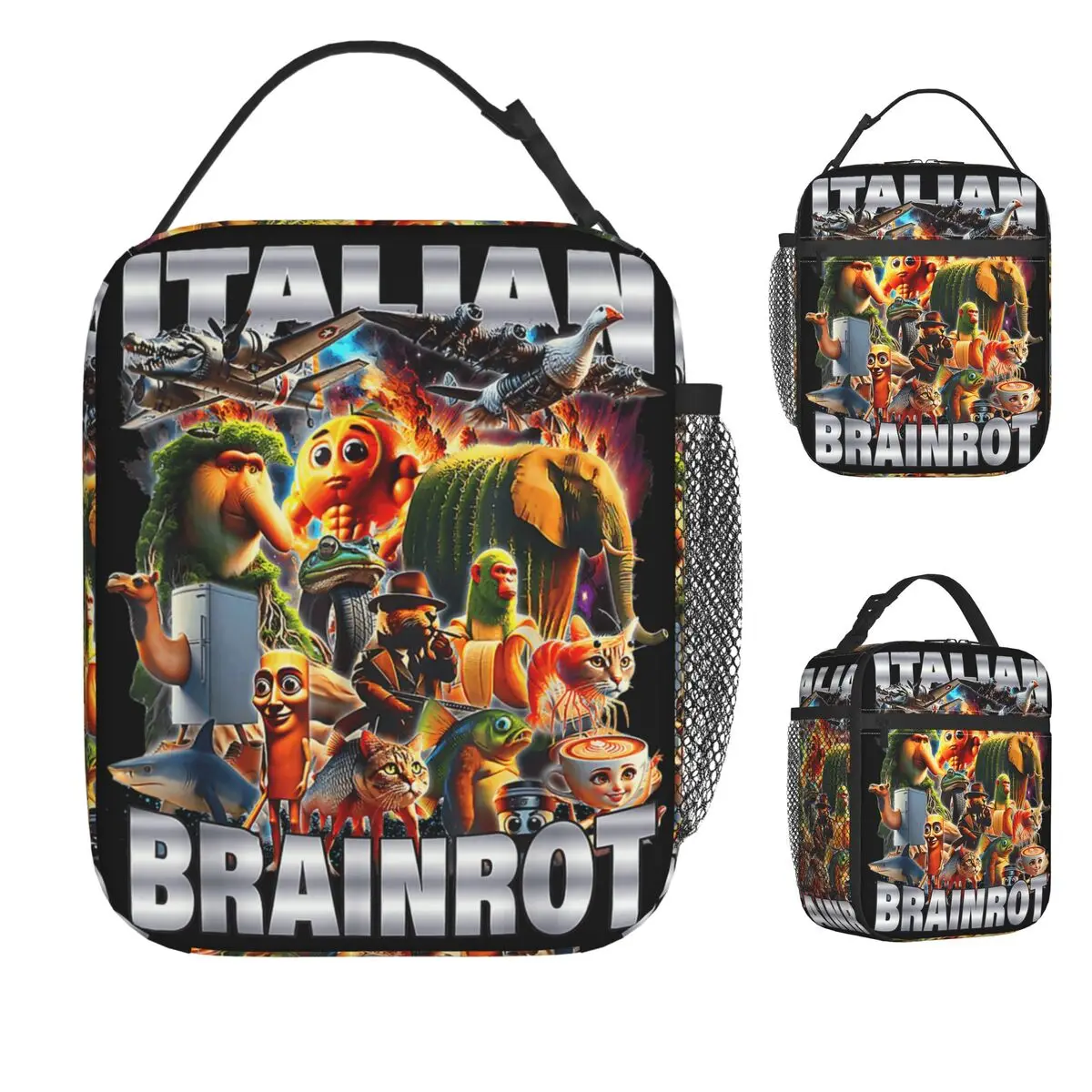 Типы итальянского мозга, мем, сумка для обеда, забавная коробка для обеда, портативная термосумка для пикника, сумка-холодильник с принтом
Типы итальянского мозга, мем, сумка для обеда, забавная коробка для обеда, портативная термосумка для пикника, сумка-холодильник с принтом