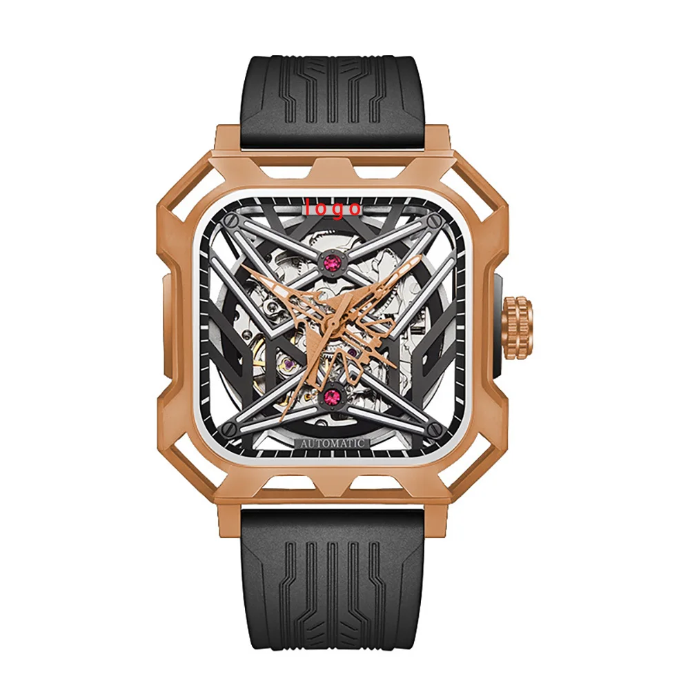 New Design Fashion Automatic Mechanical Wrist Watch Stainless Steel Skeleton Transparent Dial Men Watch
New Design Fashion Automatic Mechanical Wrist Watch Stainless Steel Skeleton Transparent Dial Men Watch