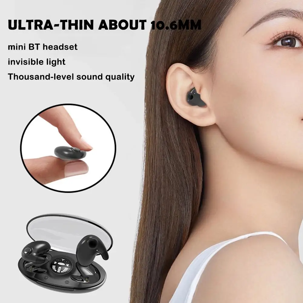 Waterproof Earphone Invisible Sleep Headphones Wireless Wireless Bluetooth Earbud IPX5 5.3 Earphone Earphone Invisible Slee B4Q1
Waterproof Earphone Invisible Sleep Headphones Wireless Wireless Bluetooth Earbud IPX5 5.3 Earphone Earphone Invisible Slee B4Q1