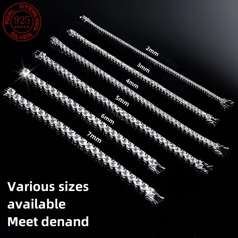 2mm3mm4mm5mm6mm Hip Hop Tennis Bracelet 925 Silver Plated 18K Gold 4A Grade Zircon Tennis Bracelet Exquisite Jewelry For Women
2mm3mm4mm5mm6mm Hip Hop Tennis Bracelet 925 Silver Plated 18K Gold 4A Grade Zircon Tennis Bracelet Exquisite Jewelry For Women