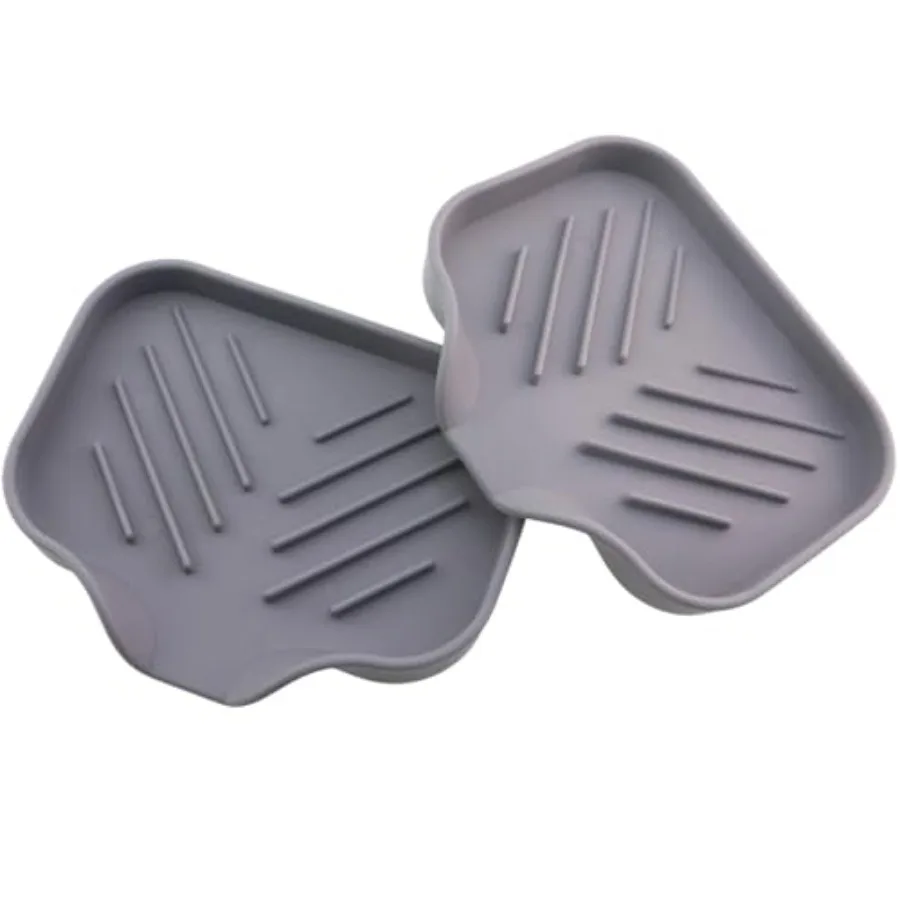 2PCS Silicone Bar Soap Tray Gray Bathroom Kitchen Sink Soap Dish Storage Box Drain Pad Kitchen Countertop Sink Tray Sponge Hold
2PCS Silicone Bar Soap Tray Gray Bathroom Kitchen Sink Soap Dish Storage Box Drain Pad Kitchen Countertop Sink Tray Sponge Hold