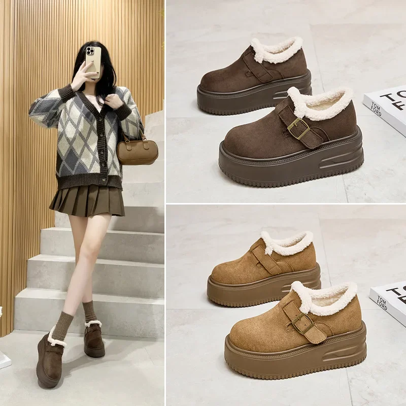 Зимние теплые сексуальные рабочие ботинки, модные новые замшевые ботинки с круглой головкой, удобные нескользящие повседневные и голые ботинки для женщин
Зимние теплые сексуальные рабочие ботинки, модные новые замшевые ботинки с круглой головкой, удобные нескользящие повседневные и голые ботинки для женщин