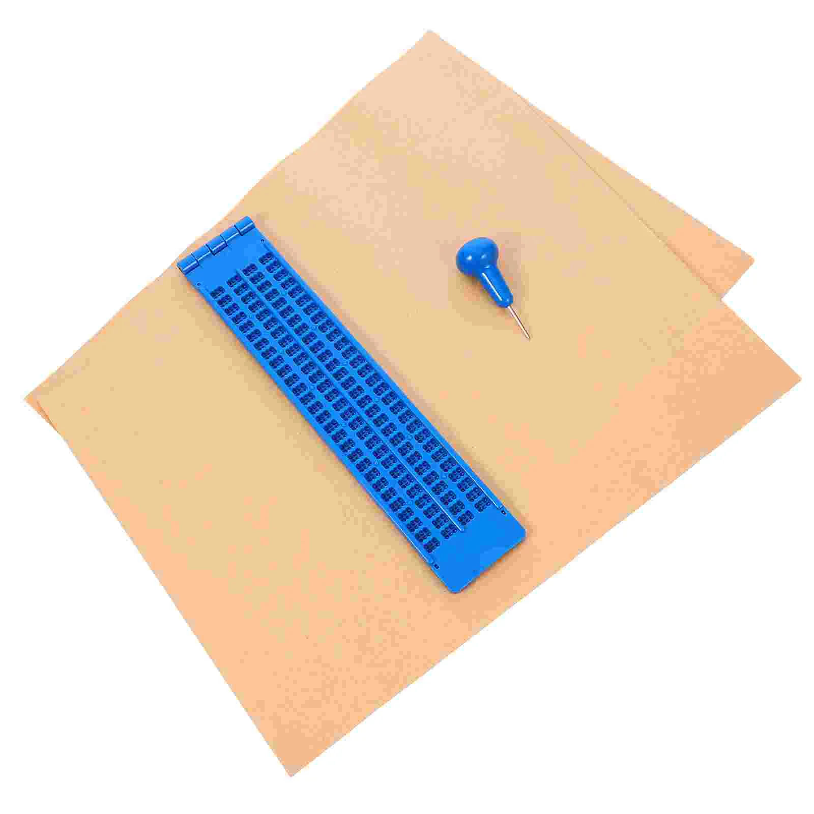 Braille Board Stylus Kit Plastic Writing Plate Whiteboard Blind Fingerboards Whiteboards Suite for with Supply
Braille Board Stylus Kit Plastic Writing Plate Whiteboard Blind Fingerboards Whiteboards Suite for with Supply